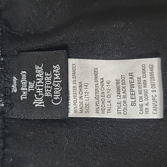 Disney's Tim Burton's The Nightmare Before Christmas Woman’s Pajama Pants Size L - Picture 8 of 11